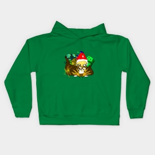 Grumpy Chicken Cristmast Eve Kids Hoodie